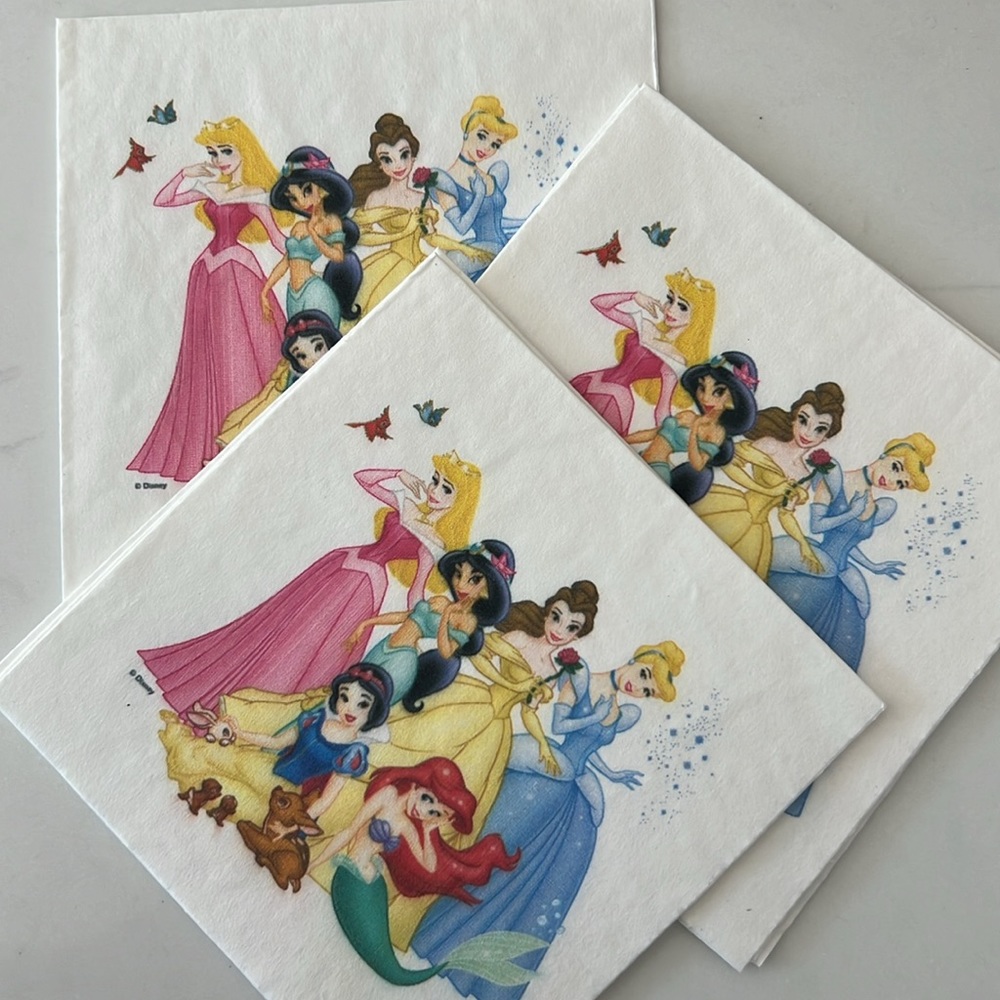 Princess Cocktail Paper Napkins (150) NIB